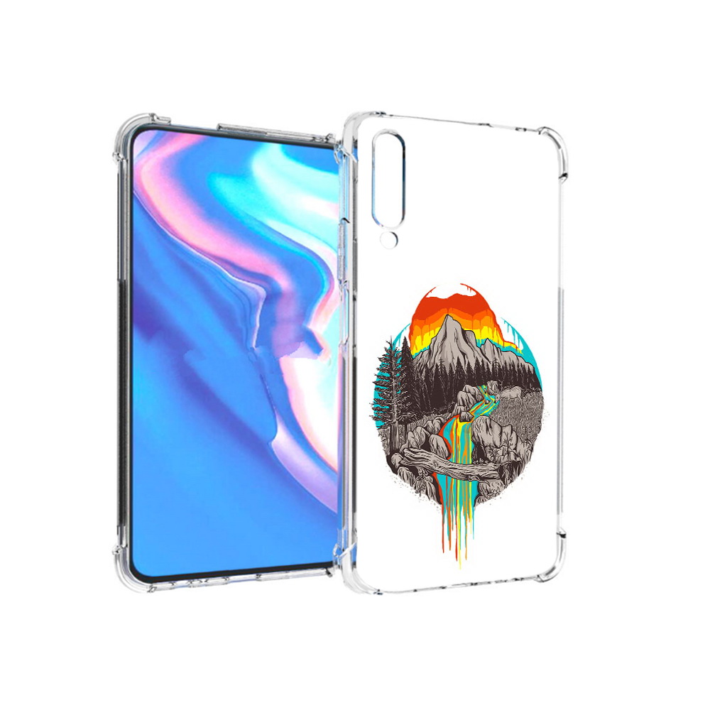 

Чехол MyPads Tocco для Honor 9X Pro Радужный водопад, Прозрачный, Tocco