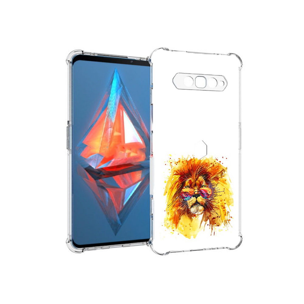 

Чехол MyPads Tocco для Xiaomi Black Shark 4 лев в очках (PT162389.266.436), Прозрачный, Tocco