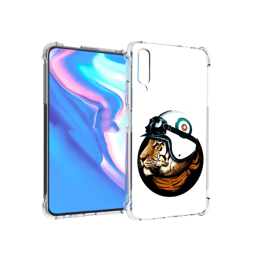 

Чехол MyPads Tocco для Honor 9X Pro Тигр в шлеме, Прозрачный, Tocco