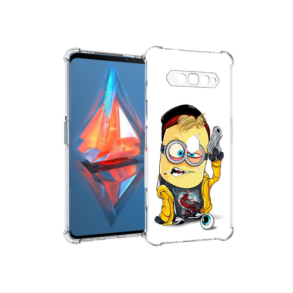 

Чехол MyPads Tocco для Xiaomi Black Shark 4 миньон бандит (PT162389.266.475), Прозрачный, Tocco
