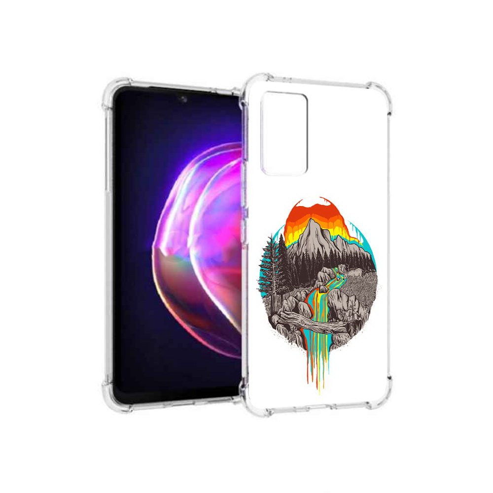 

Чехол MyPads Tocco для Vivo V21 Радужный водопад (PT161781.395.144), Прозрачный, Tocco