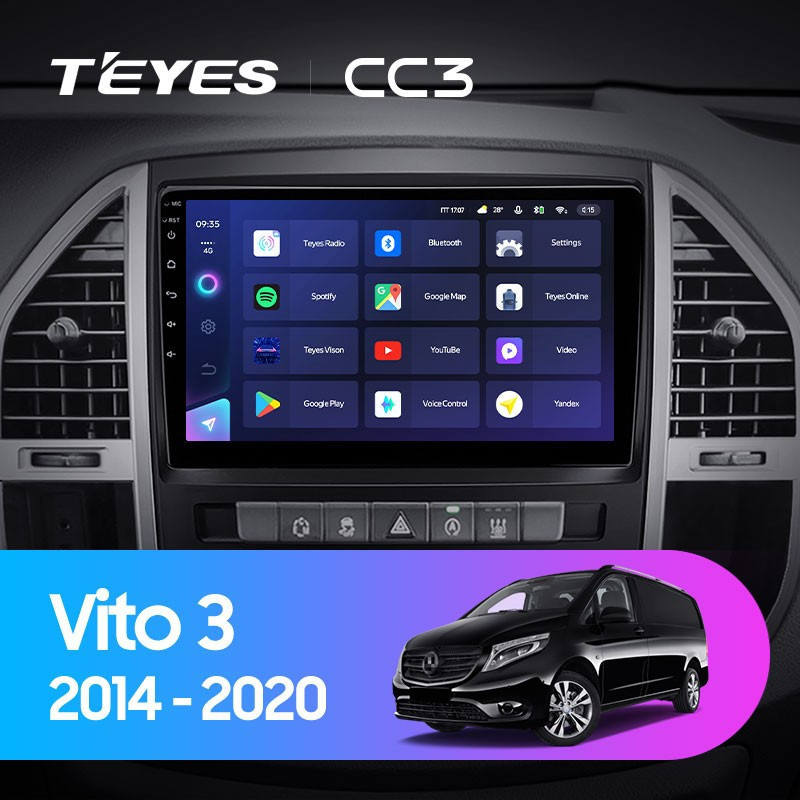 

Штатная магнитола Teyes CC3L 4/64 Mercedes-Benz Vito 3 W447 (2014-2020), CC3L
