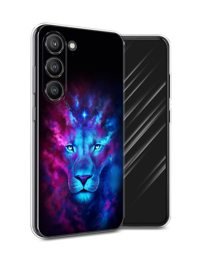 

Чехол Awog на Samsung Galaxy S23 5G "Космический лев", Голубой, 2107350-1