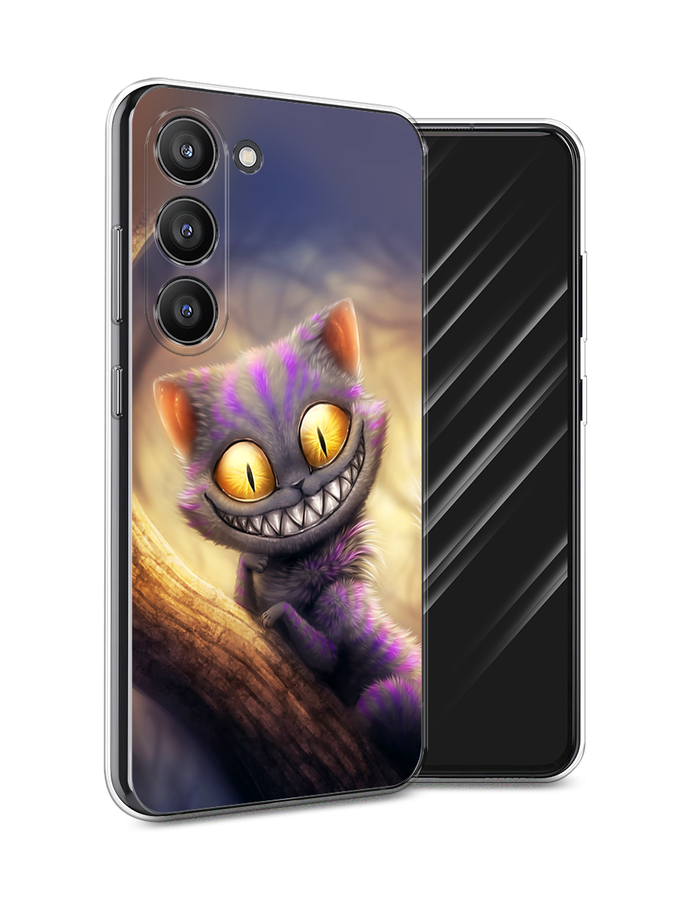 

Чехол Awog на Samsung Galaxy S23 5G "Cheshire Cat", Фиолетовый;желтый, 2107350-1