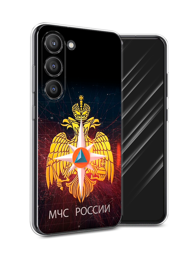 

Чехол Awog на Samsung Galaxy S23 5G "МЧС России", Черный;желтый;красный, 2107350-5