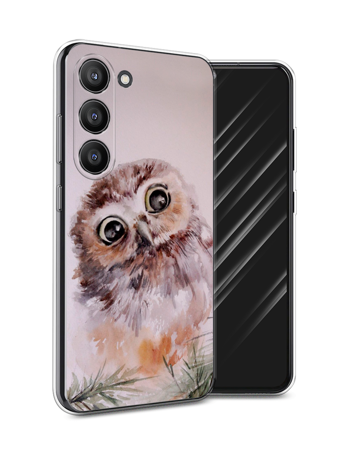 

Чехол Awog на Samsung Galaxy S23 5G "Сова для розовом", Розовый;коричневый, 2107350-1