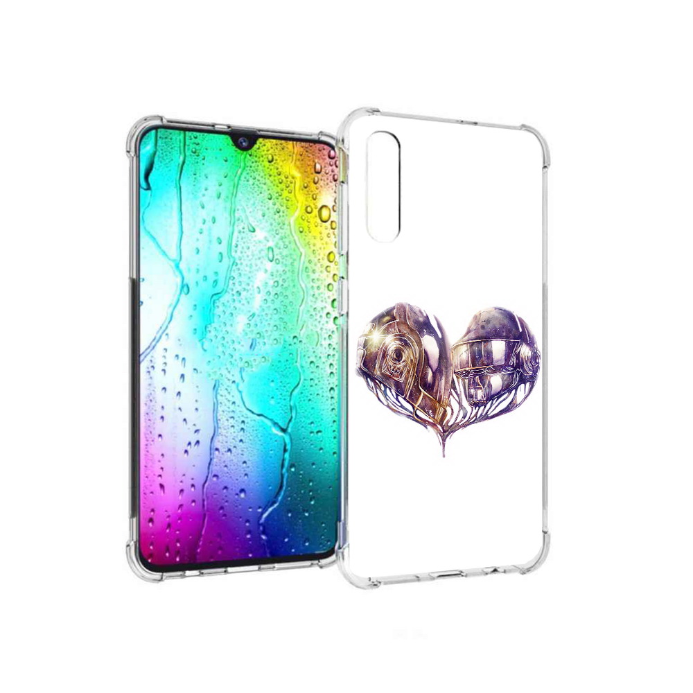

Чехол MyPads Tocco для Samsung Galaxy A30s сердце абстракция (PT226907.519.596), Прозрачный, Tocco