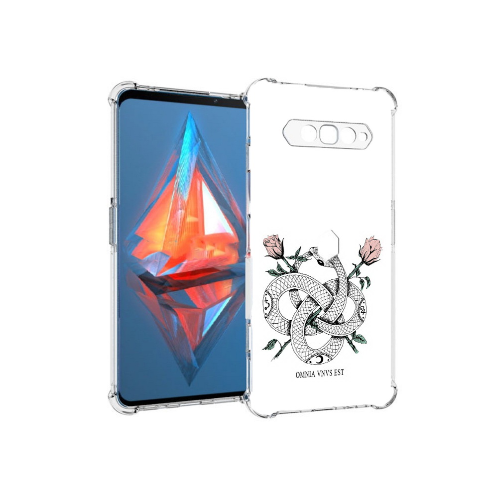 Чехол MyPads Tocco для Xiaomi Black Shark 4 нарисованная змея абстракция