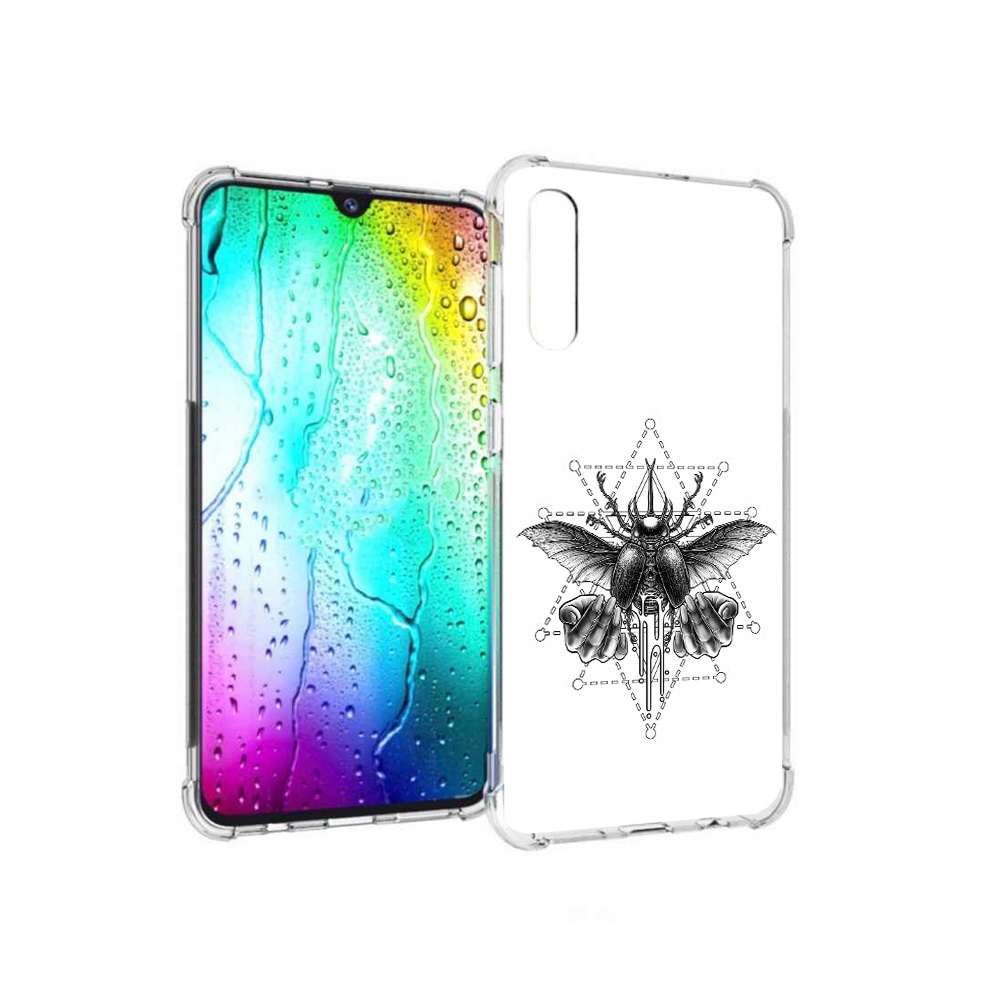 

Чехол MyPads Tocco для Samsung Galaxy A30s скарабей (PT226907.519.601), Прозрачный, Tocco