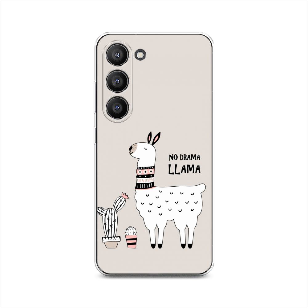 

Чехол Awog на Samsung Galaxy S23 5G "No drama LLama", Бежевый;серый;белый, 2107350-2
