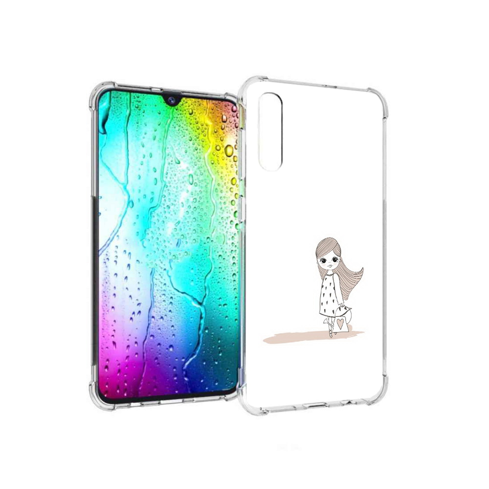 Чехол MyPads Tocco для Samsung Galaxy A30s Девочка с сумкой (PT226907.519.61)