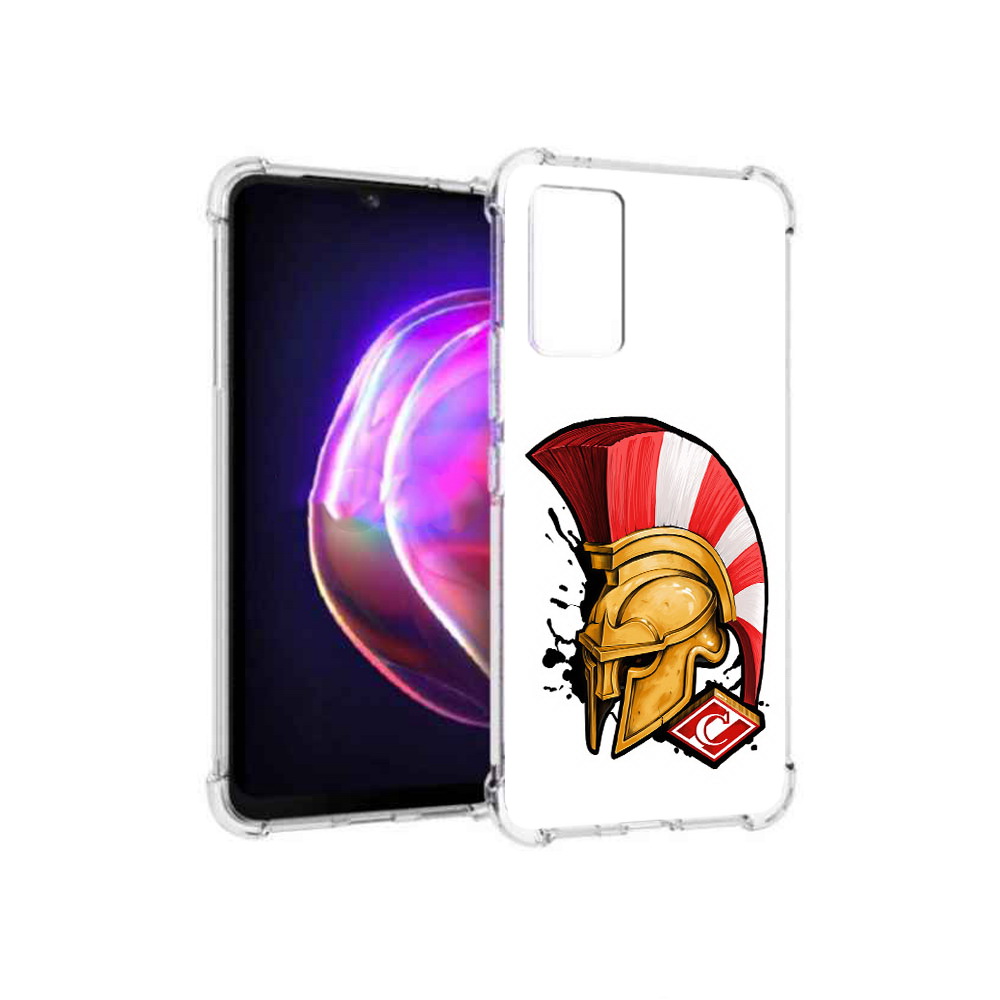 

Чехол MyPads Tocco для Vivo V21 ФК спартак шлем (PT161781.395.185), Прозрачный, Tocco