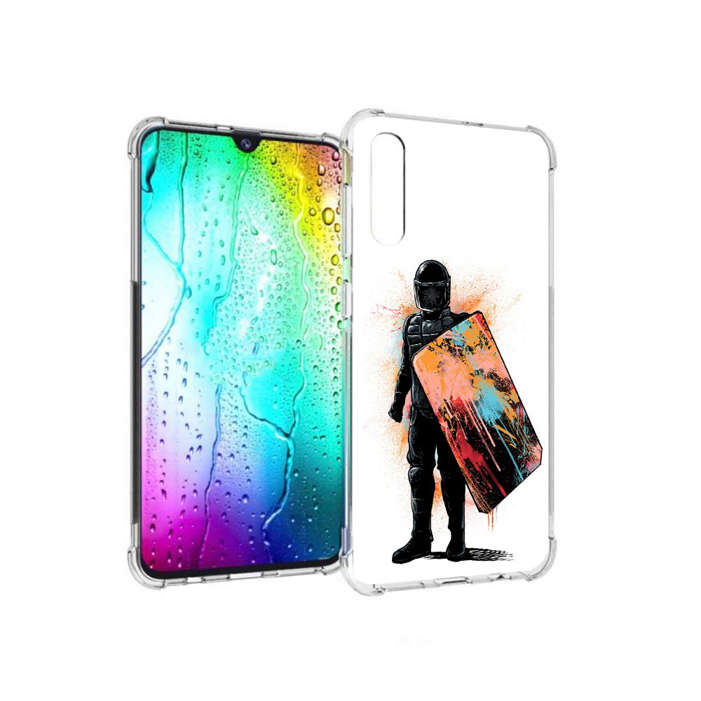 

Чехол MyPads Tocco для Samsung Galaxy A30s солдат с красочным щитом (PT226907.519.614), Прозрачный, Tocco