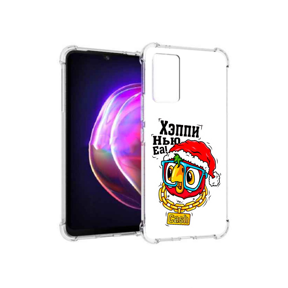 

Чехол MyPads Tocco для Vivo V21 Хэппи нью еа (PT161781.395.196), Прозрачный, Tocco