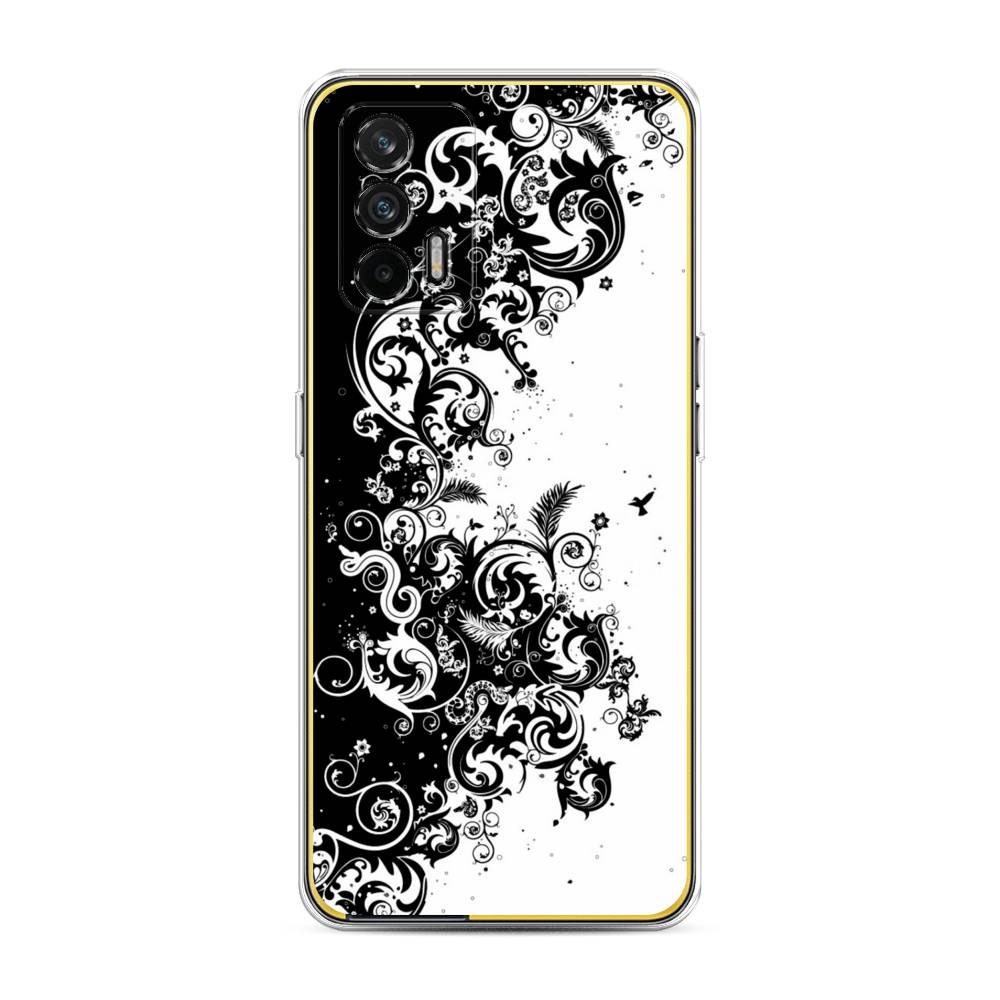 

Чехол на Oppo Realme GT "Черно белый узор", Белый;черный;серый, 256350-3