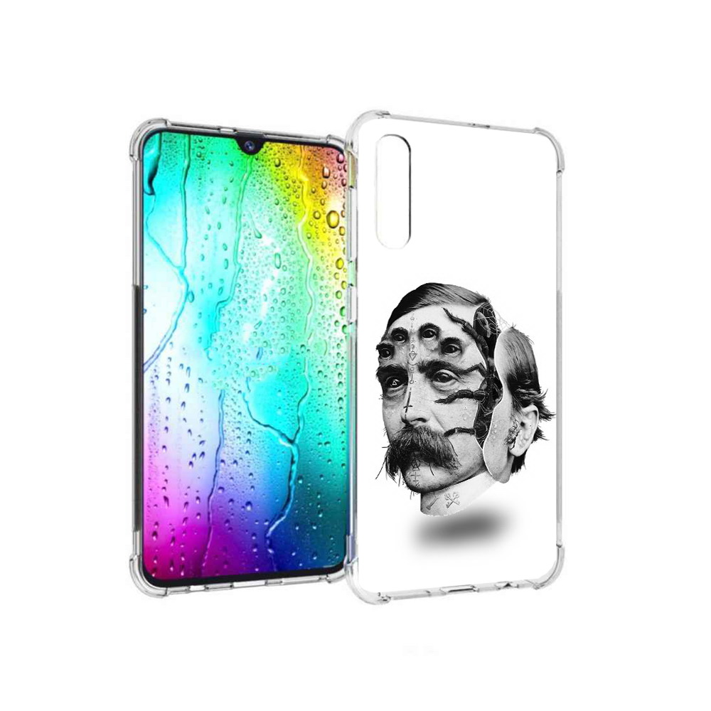 

Чехол MyPads Tocco для Samsung Galaxy A30s страшное лицо мужчины (PT226907.519.629), Прозрачный, Tocco