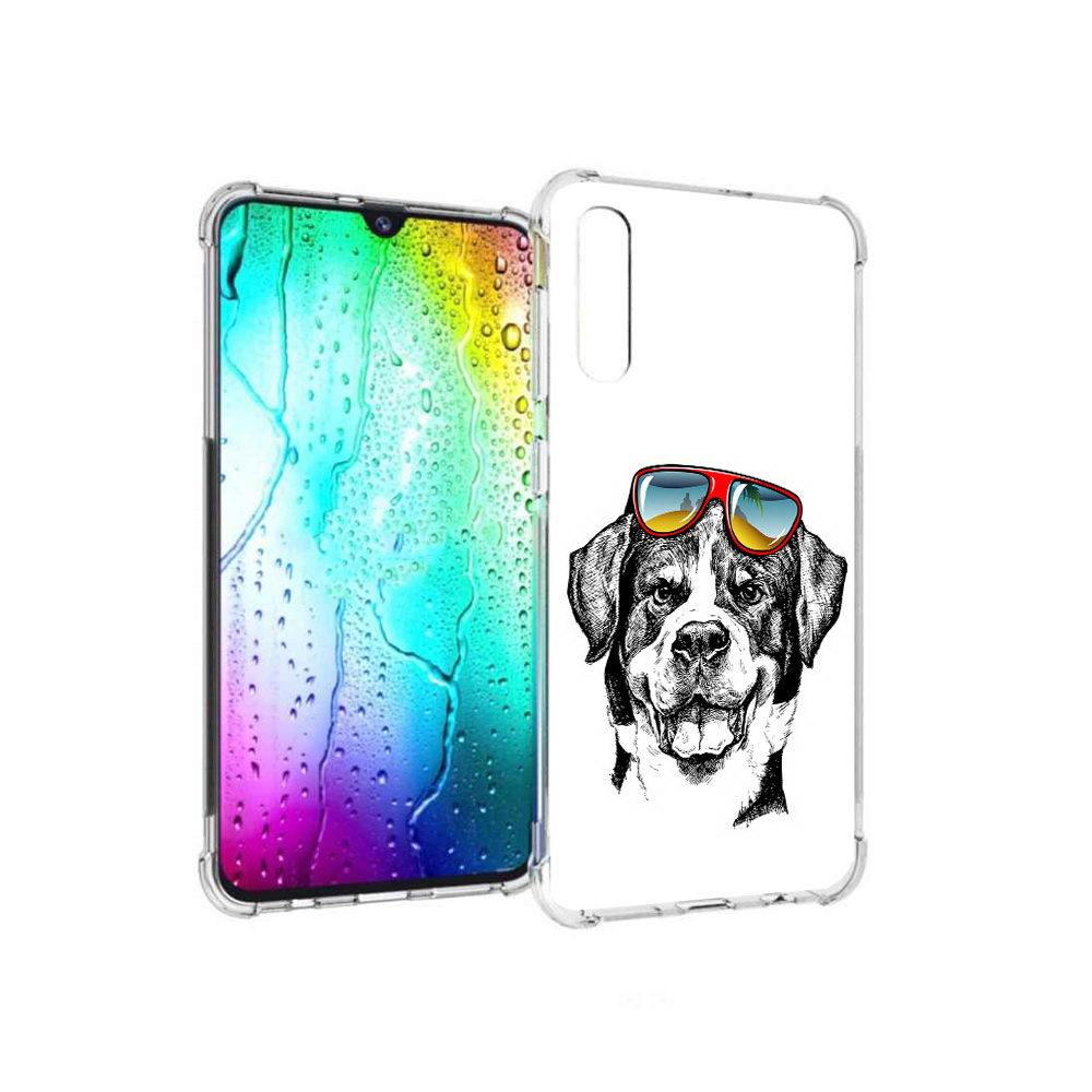

Чехол MyPads Tocco для Samsung Galaxy A30s счастливая собака (PT226907.519.631), Прозрачный, Tocco