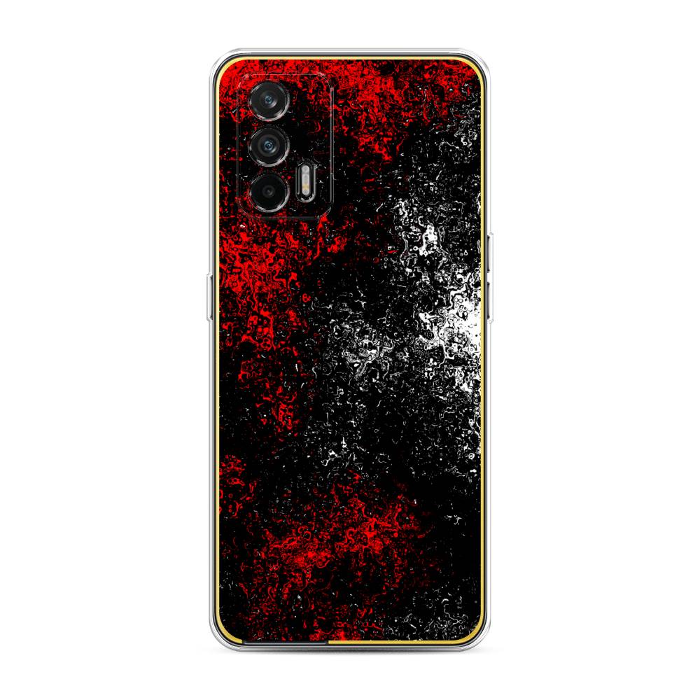 

Чехол на Oppo Realme GT "Монотипия", Красный;черный;белый, 256350-3