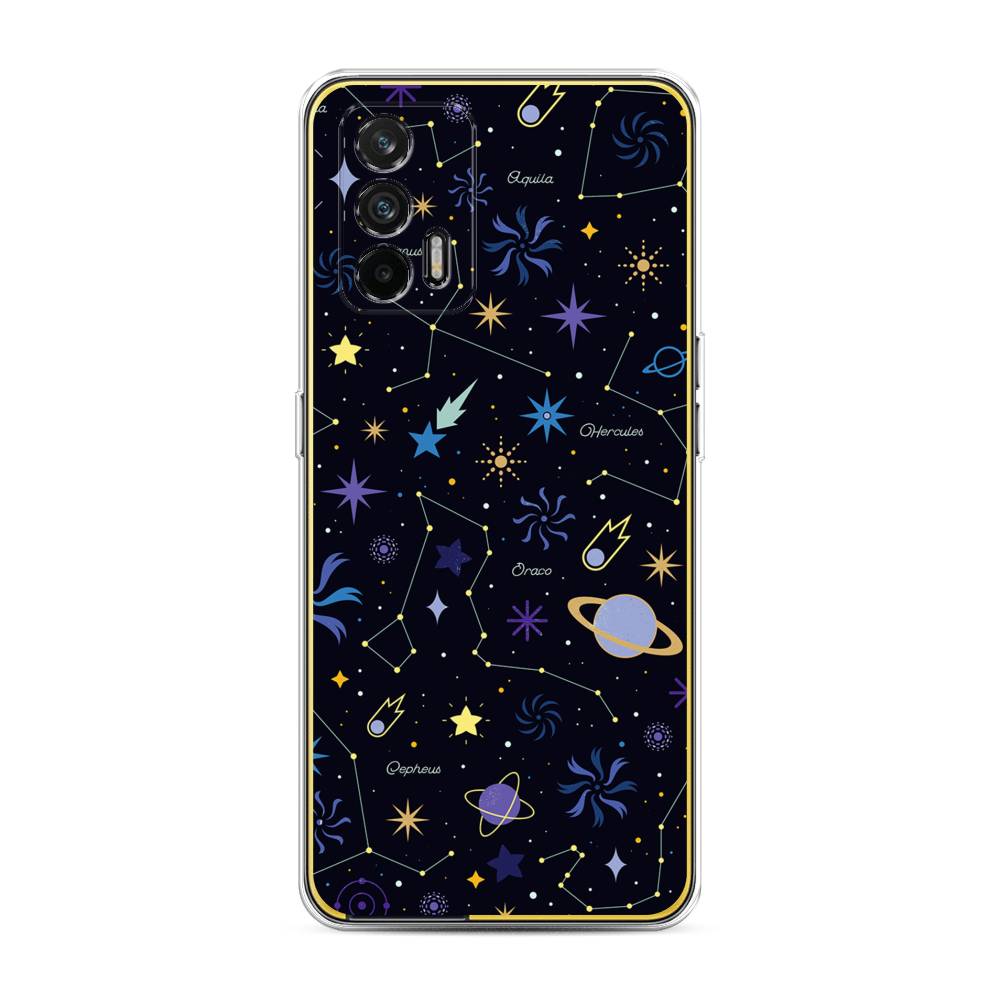 

Чехол на Oppo Realme GT "Цветной космос", Желтый, 256350-2