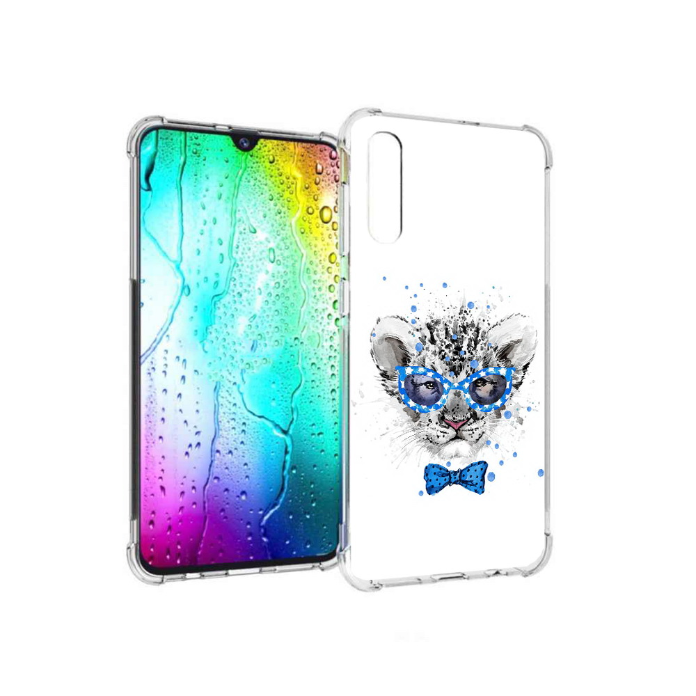 

Чехол MyPads Tocco для Samsung Galaxy A30s тигренок с бабочкой (PT226907.519.642), Прозрачный, Tocco