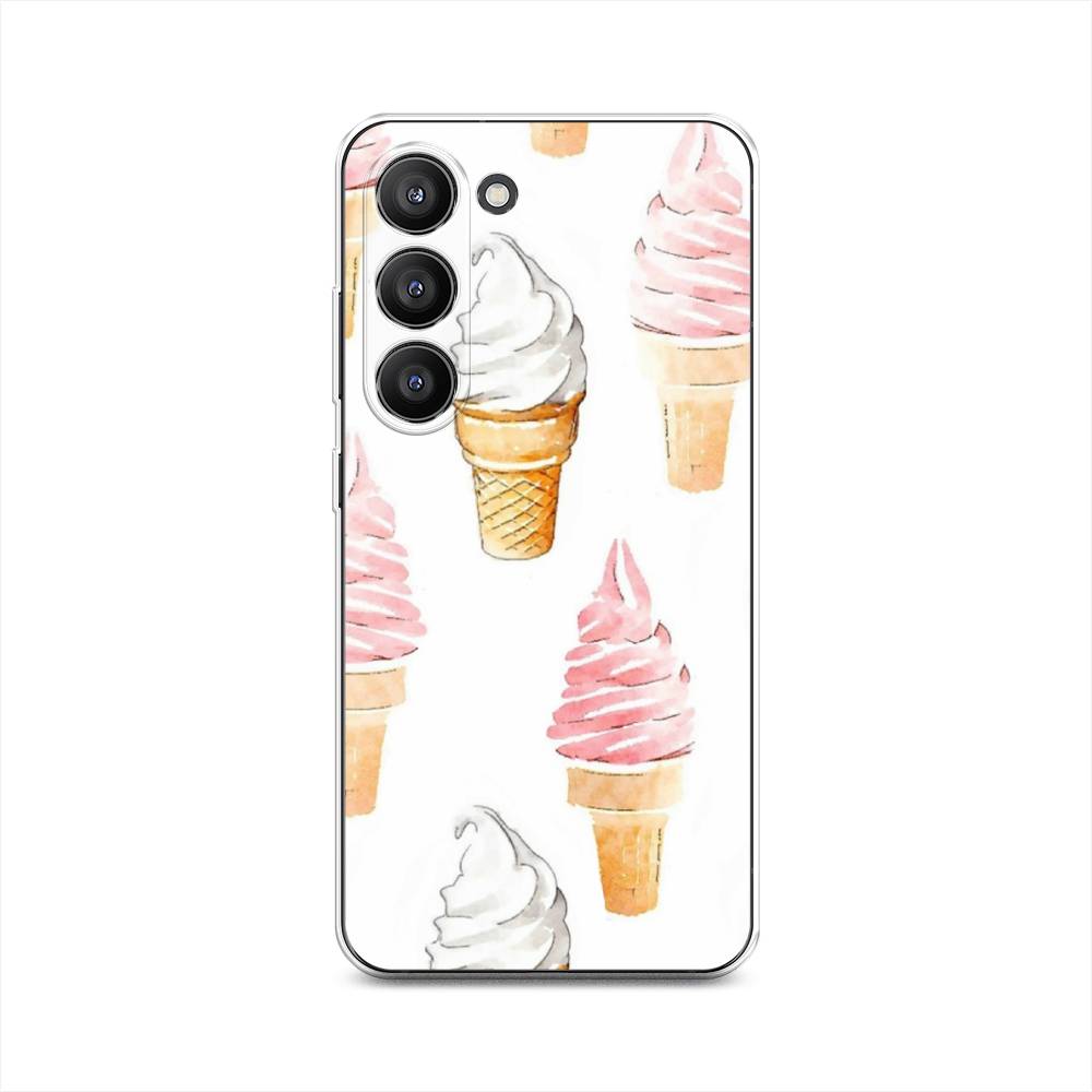 

Чехол Awog на Samsung Galaxy S23 5G "Нарисованное мороженое", Белый;розовый, 2107350-10