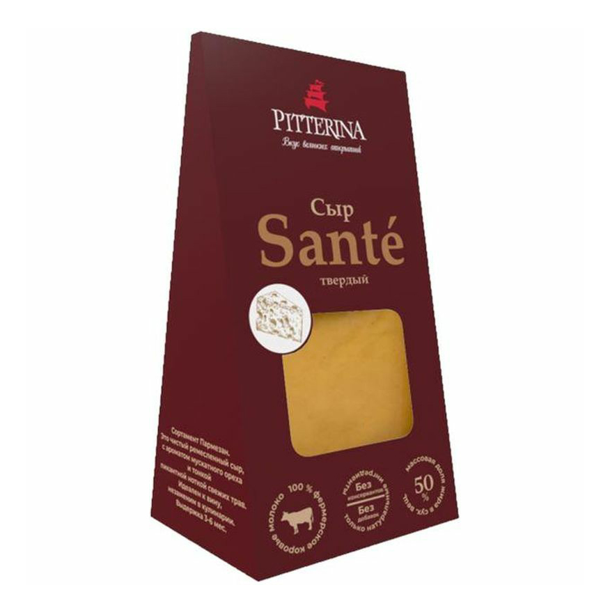 

Сыр твердый Pitterina Sante 50% 200 г