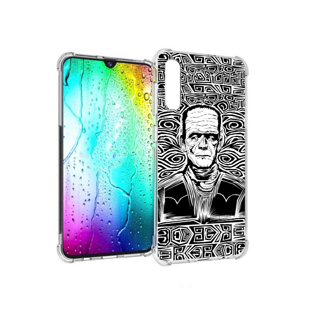 Чехол MyPads Tocco для Samsung Galaxy A30s франкенштейн черно белый (PT226907.519.661)