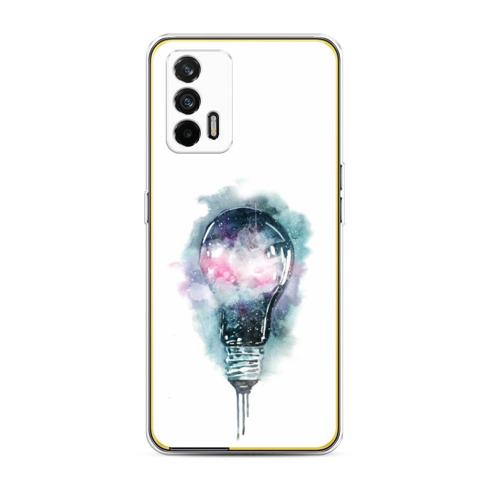 

Чехол на Oppo Realme GT "Волшебная лампа", Белый;серый, 256350-4