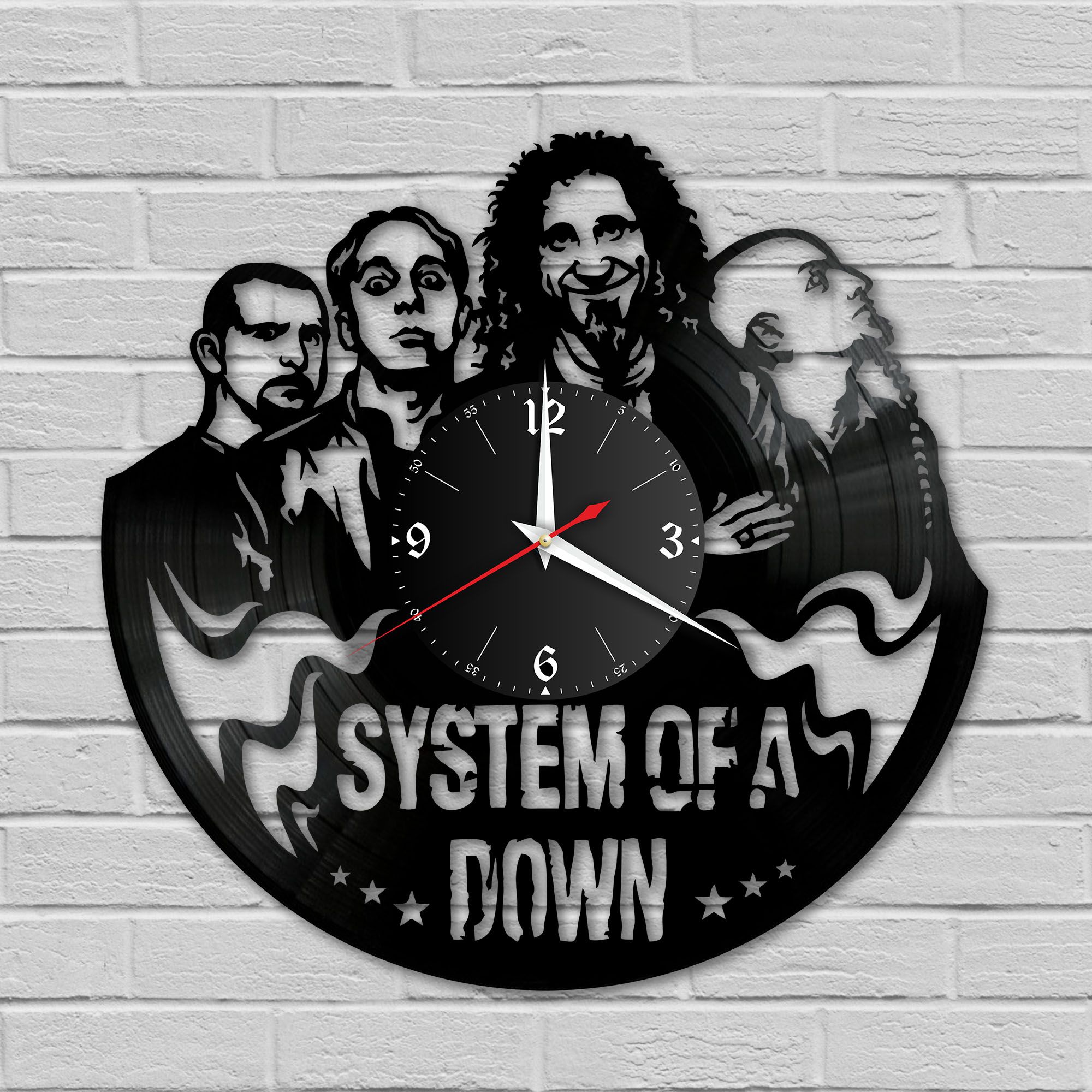 

Часы настенные "группа System Of a Down" из винила, №2, 10167