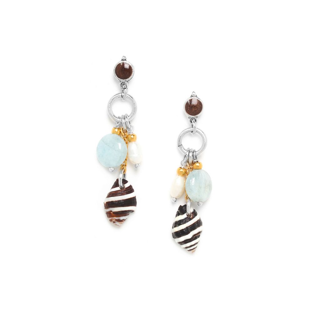 

Серьги из бижутерного сплава с аквамарином Nature Bijoux NB22.1-12-77093, NB22.1-12-77093