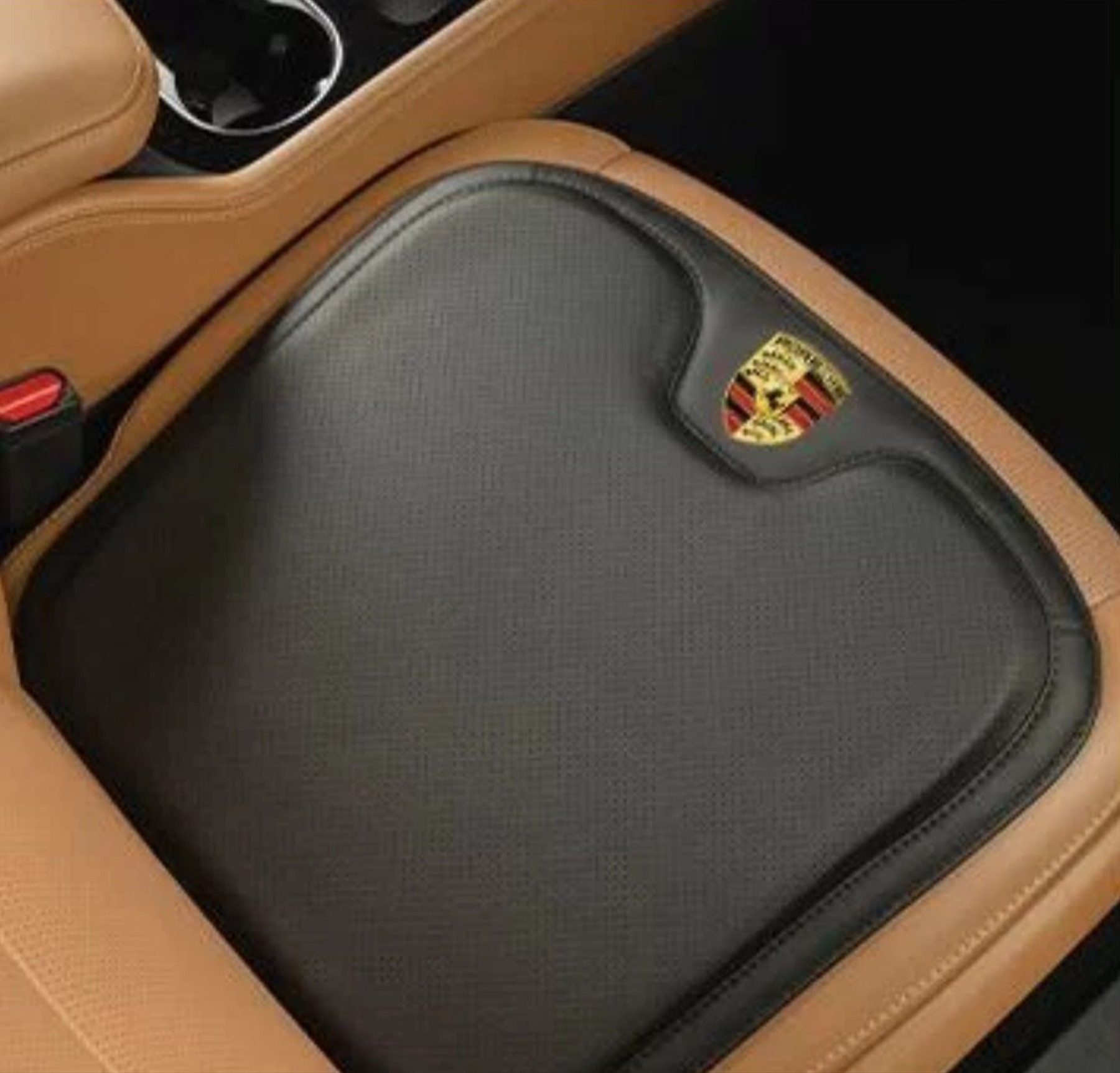 

Подушка ортoпeдичeская на сиденье Porsche, Черный, Подушка автомобильного сиденья