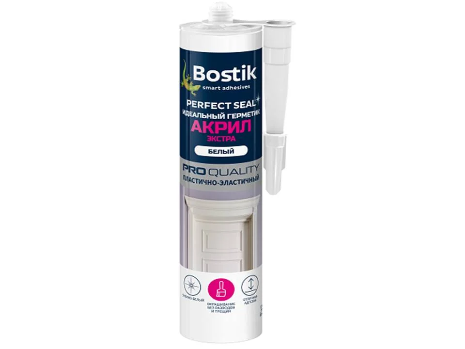 Герметик акриловый BOSTIK Perfect Seal Экстра белый 280мл Т-ра перевозки не ниже -15град 399₽