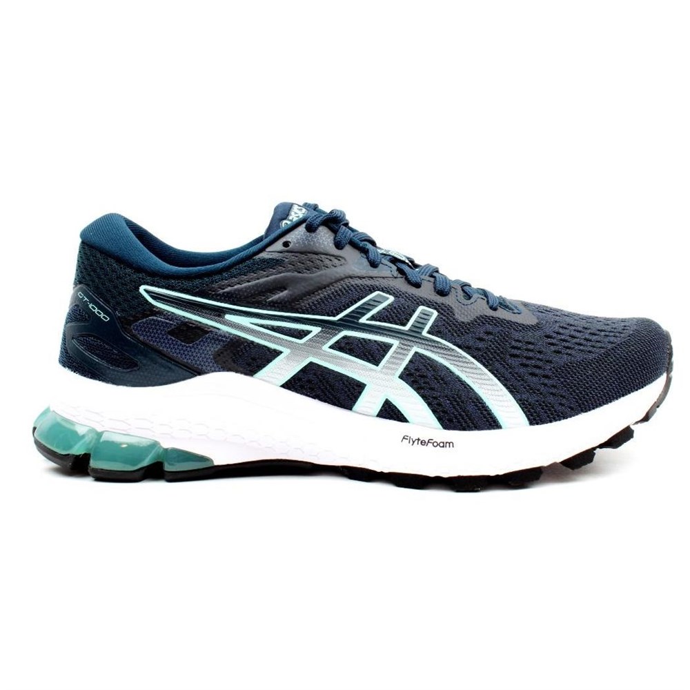 фото Кроссовки женские asics gt-1000 1012a878 синие 8.5 us