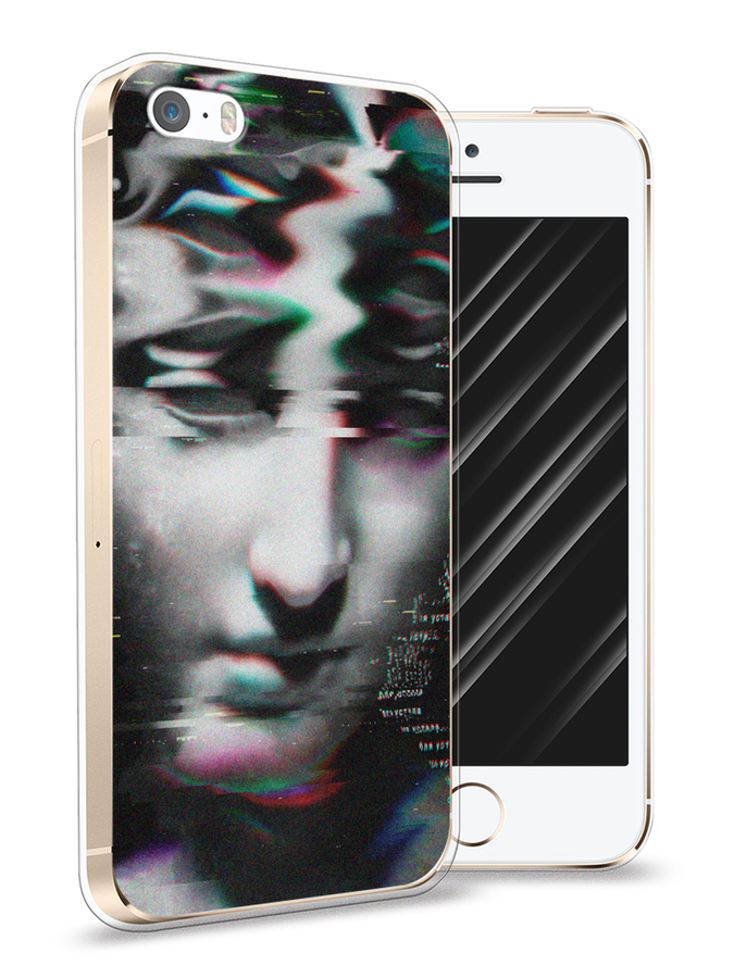 

Чехол Awog на Apple iPhone 5 / Айфон 5 "Glitch Art", Разноцветный, 10350-9