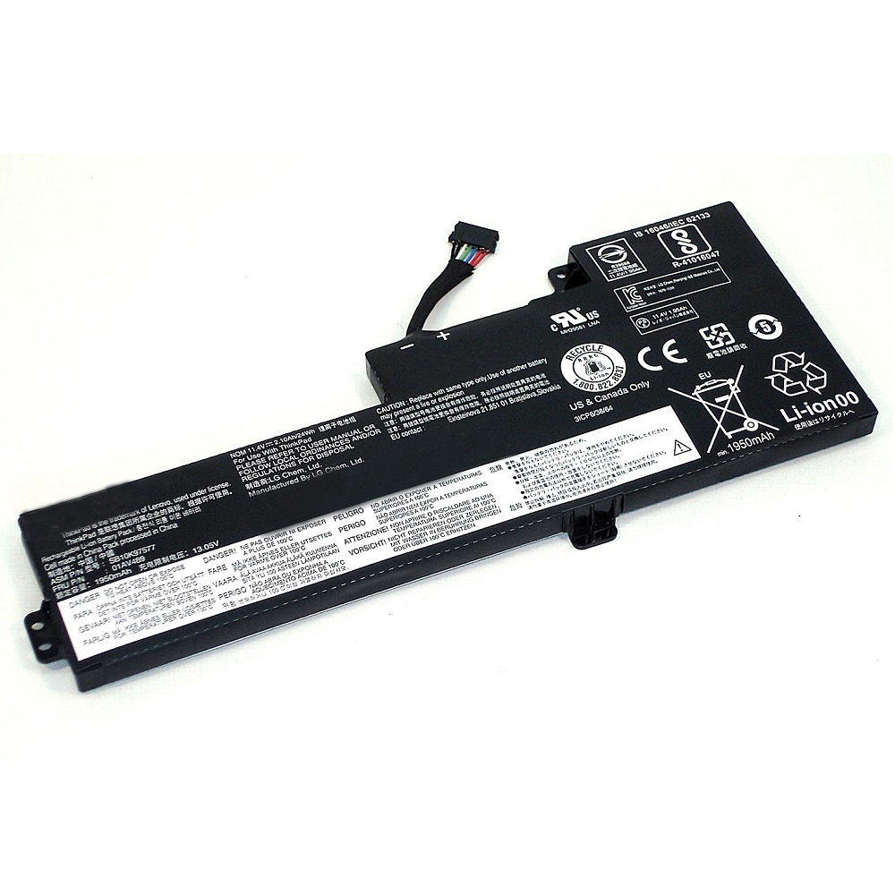 

Аккумулятор для ноутбука OEM ThinkPad T470/T570 1950 мАч 11,4В (065922), ThinkPad T470/T570
