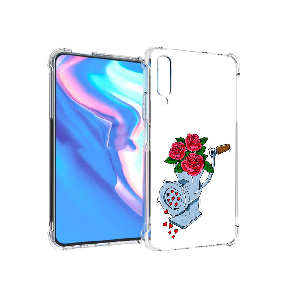 

Чехол MyPads Tocco для Honor 9X Pro Цветочные сердца, Прозрачный, Tocco