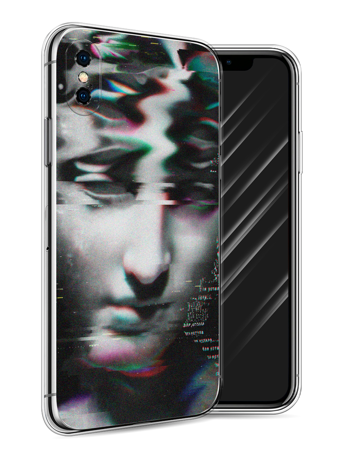 

Чехол Awog на Apple iPhone X (10) / Айфон X (10) "Glitch Art", Разноцветный, 11050-9