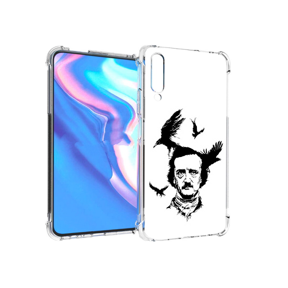 

Чехол MyPads Tocco для Honor 9X Pro Эдгар Аллан черно белый, Прозрачный, Tocco