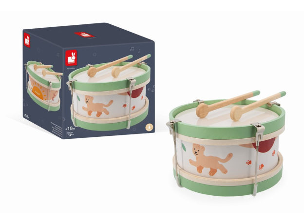 

Барабан Janod с барабанными палочками Сияй! J07617, Зеленый