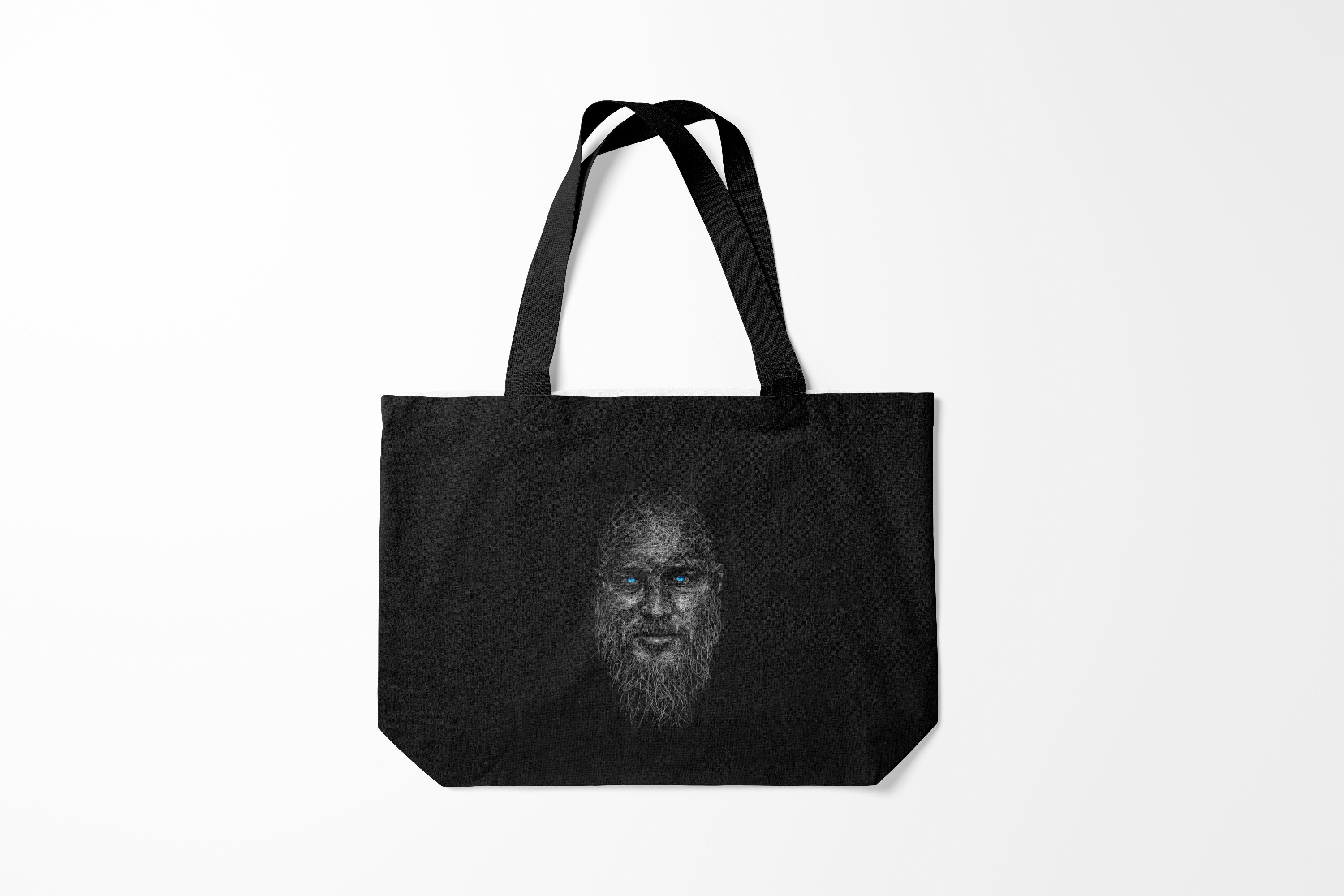 

Сумка шoппер унисекс Burnettie Викинги Ragnar Lodbrok, черный, Викинги Ragnar Lodbrok