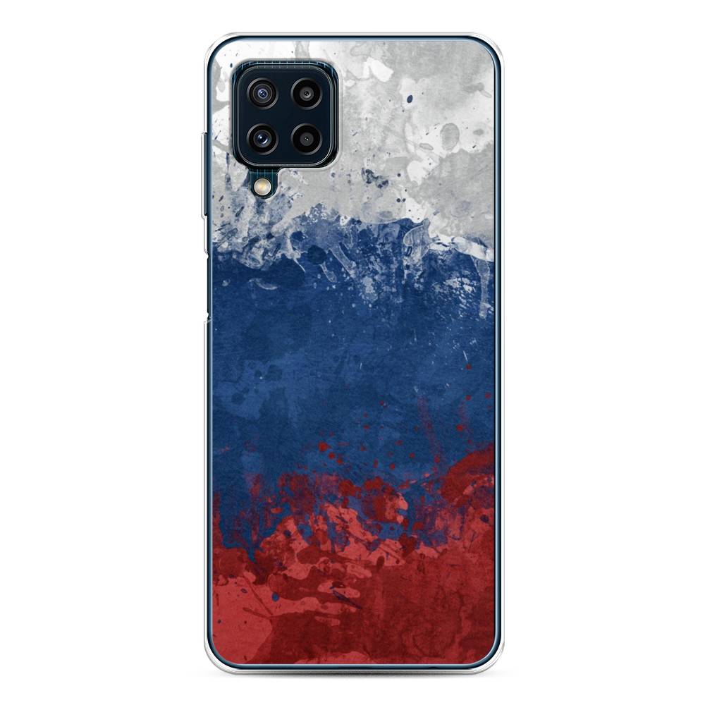 фото Силиконовый чехол "флаг россии неровный" на samsung galaxy m32 awog