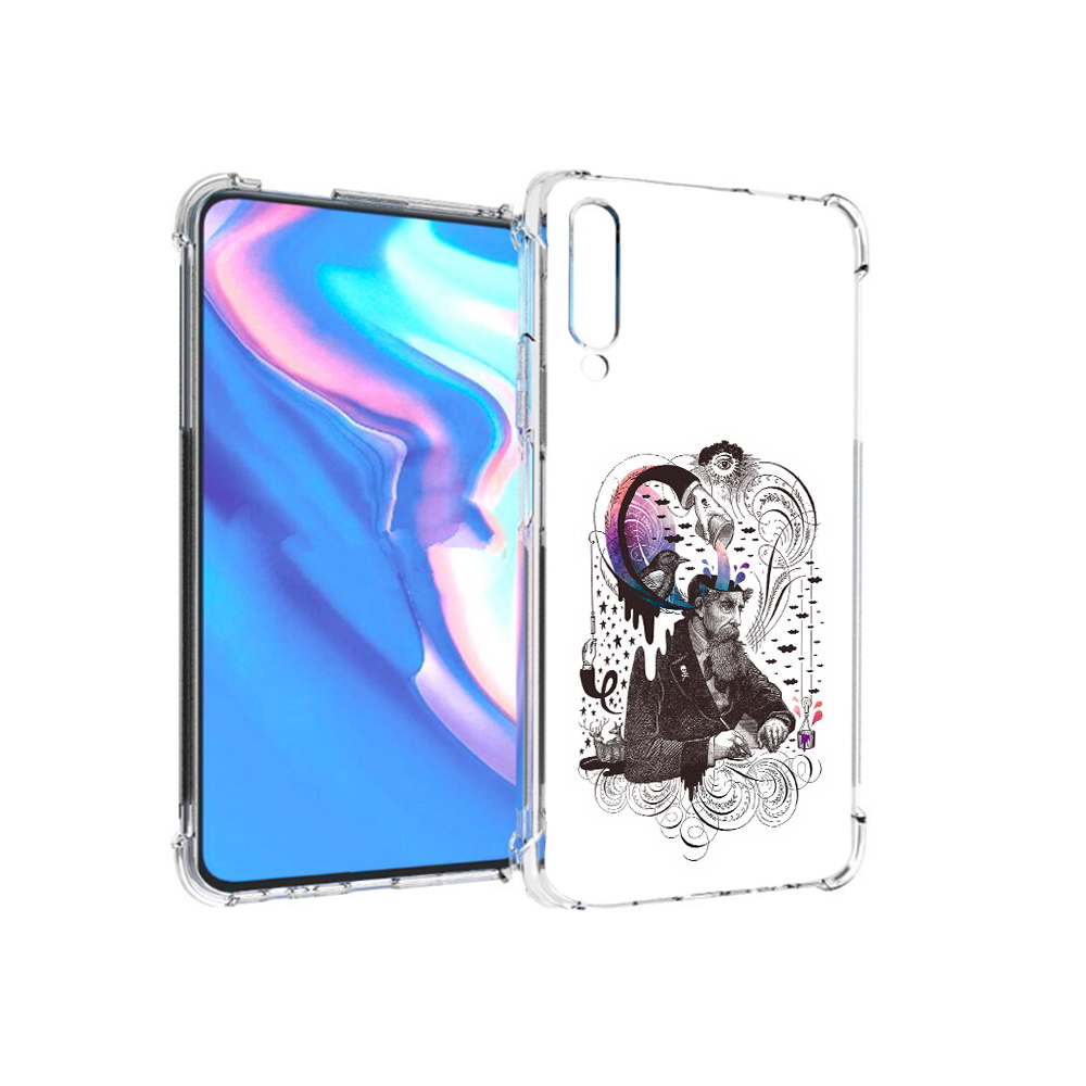

Чехол MyPads Tocco для Honor 9X Pro абстракция думающий мужчина, Прозрачный, Tocco