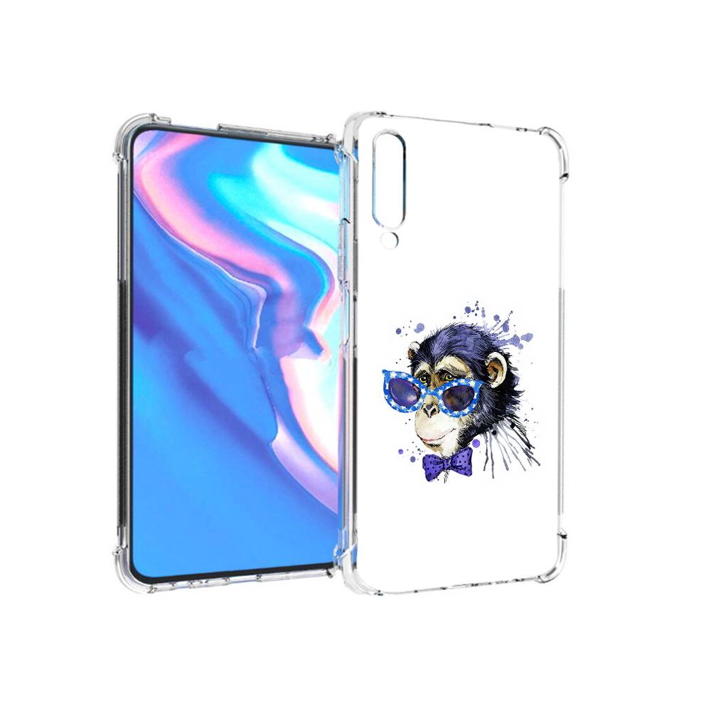 

Чехол MyPads Tocco для Honor 9X Pro акварельная обезьяна, Прозрачный, Tocco