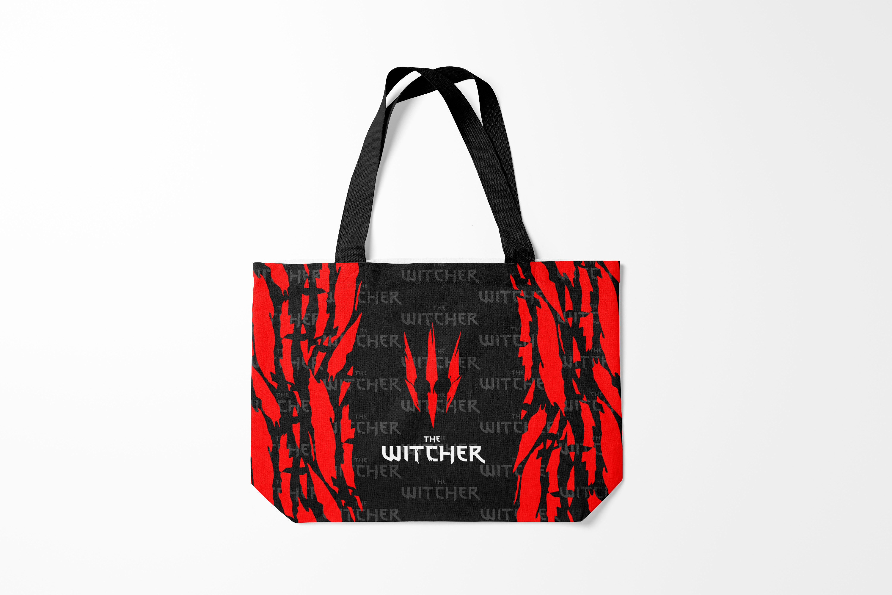 

Сумка шoппер унисекс Burnettie Ведьмак The Witcher., черный; красный, Ведьмак The Witcher.