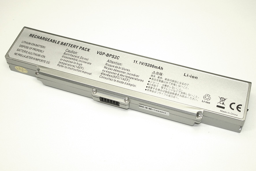 

Аккумулятор для ноутбука Sony Vaio VGN-FE VGN-FS (VGP-BPS2) 11.1V 5200mAh OEM серебристая, VGP-BPS2