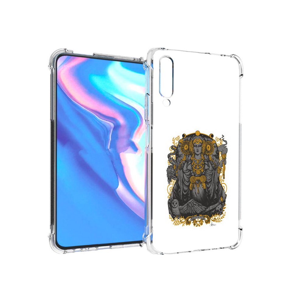 

Чехол MyPads Tocco для Honor 9X Pro божество с золотыми элементами, Прозрачный, Tocco
