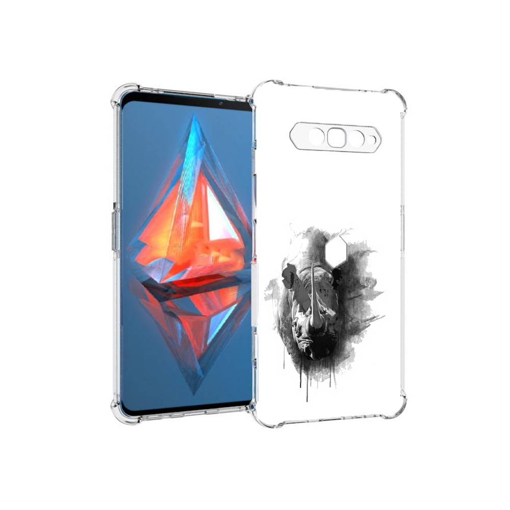 

Чехол MyPads Tocco для Xiaomi Black Shark 4 носорог (PT162389.266.523), Прозрачный, Tocco