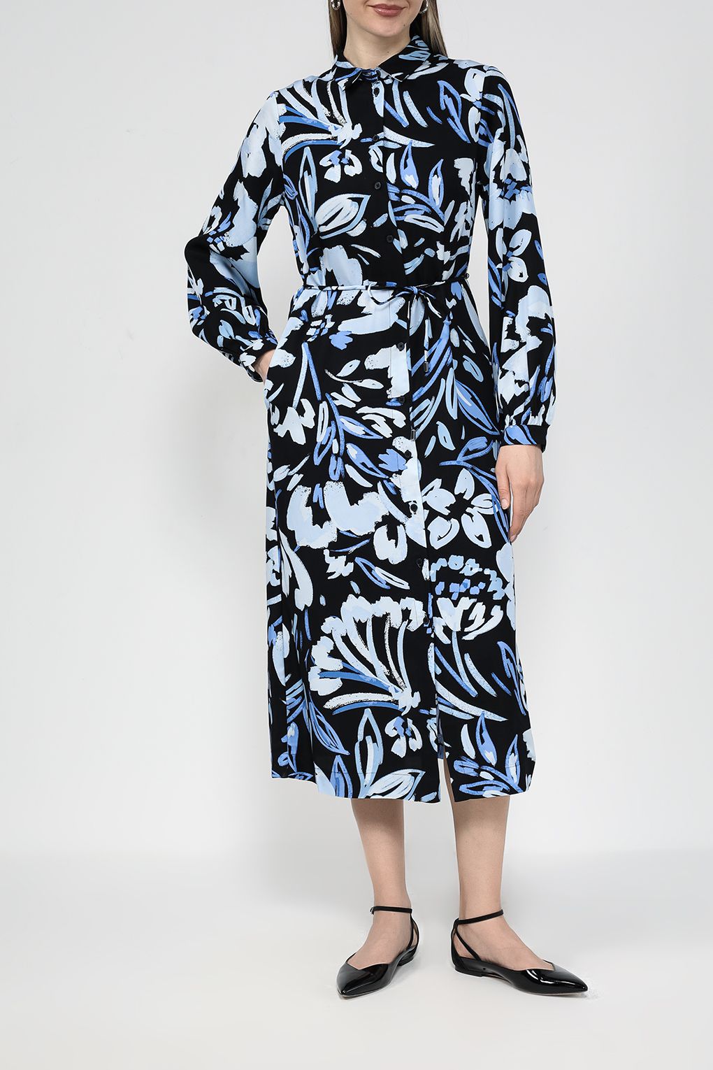 

Платье женское Gerry Weber 380001-31500 синее 44, Синий, 380001-31500