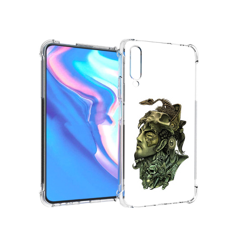 

Чехол MyPads Tocco для Honor 9X Pro бронзовый воин, Прозрачный, Tocco