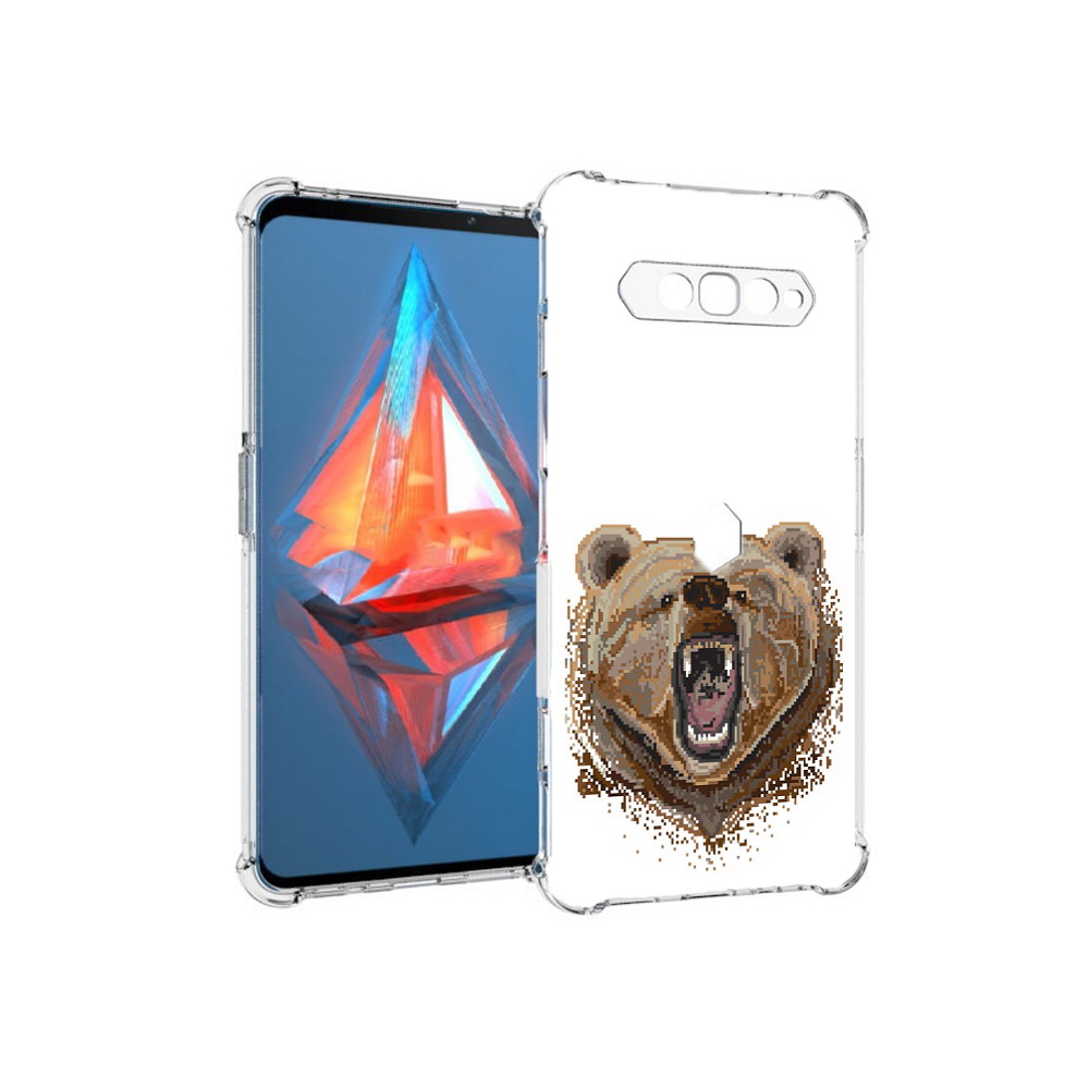 

Чехол MyPads Tocco для Xiaomi Black Shark 4 пиксельный медведь (PT162389.266.539), Прозрачный, Tocco